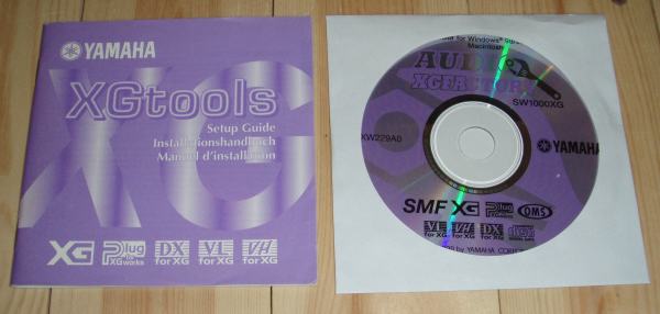 XGtools CD and manual