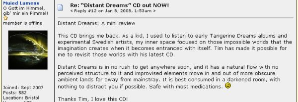 Distant Dreams review
